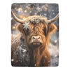 Christmas Highland Cow Ultra-Soft Micro Fleece Blanket