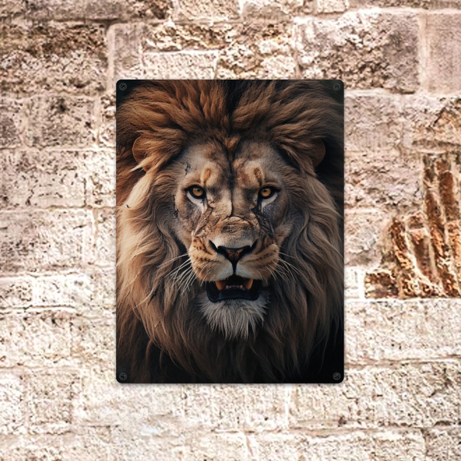 Majestic Lion Metal Wall Art - Cranberry Lake Design Co.  #