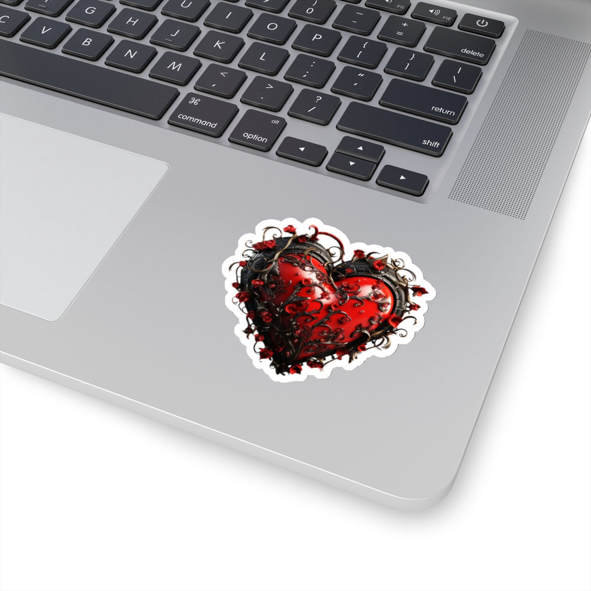 Thorny Vine Heart Vinyl Sticker