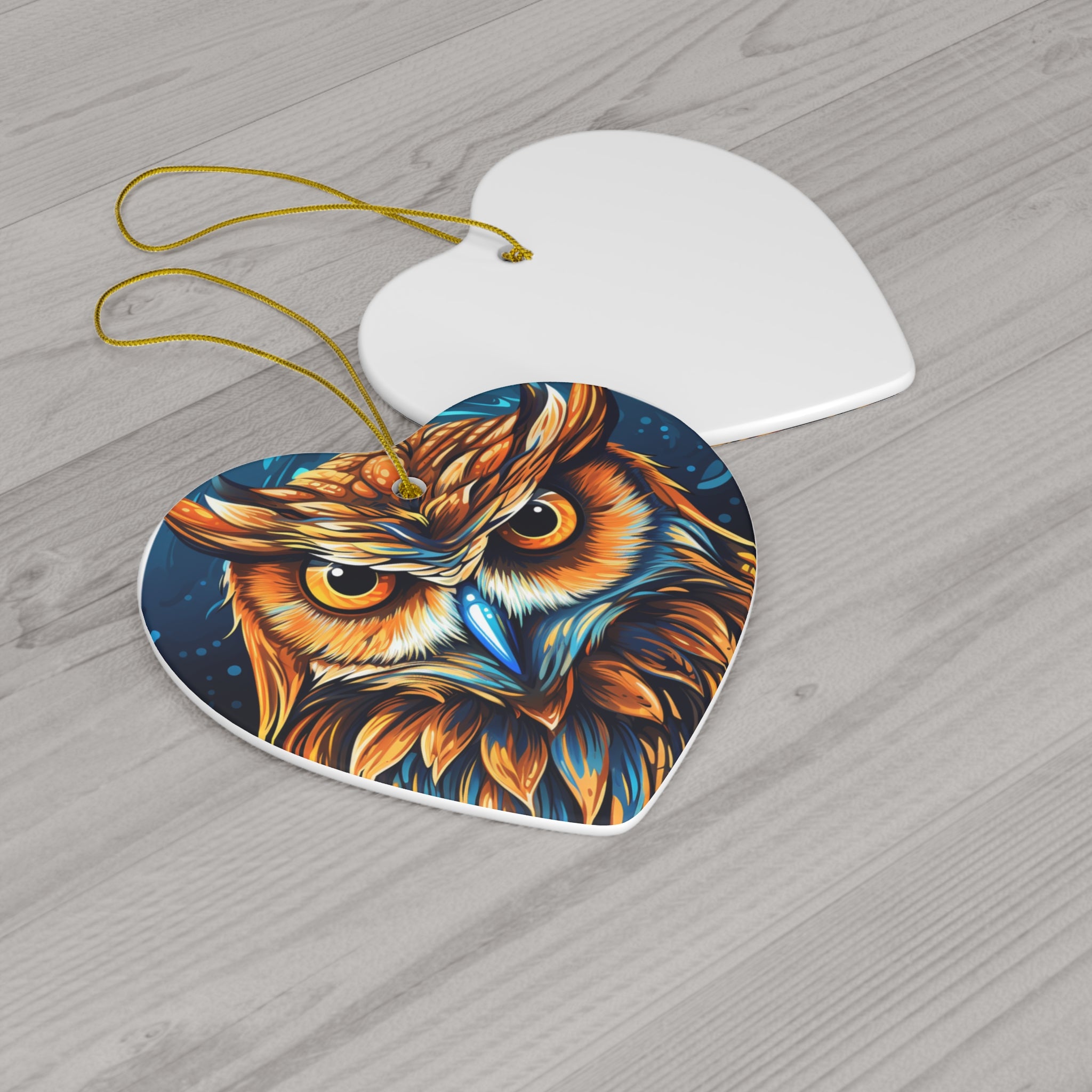 Cherished Owl Ceramic Ornament