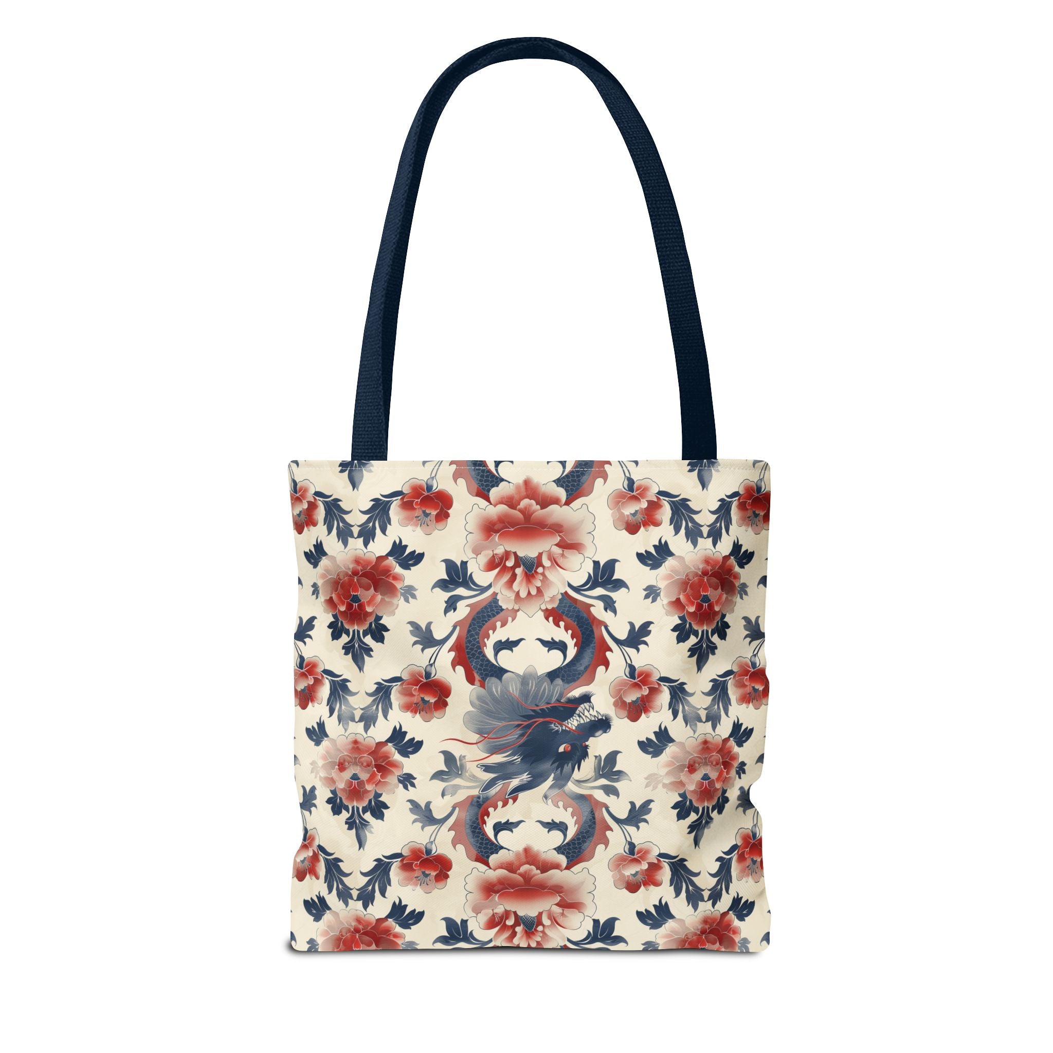 Red Blue Dragons Tote Bag