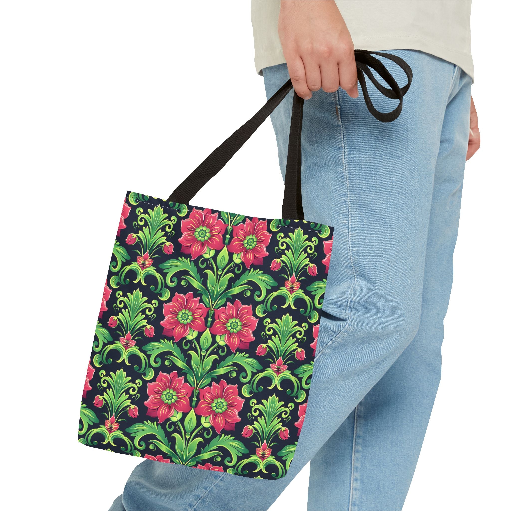 Pink Flower Tote Bag