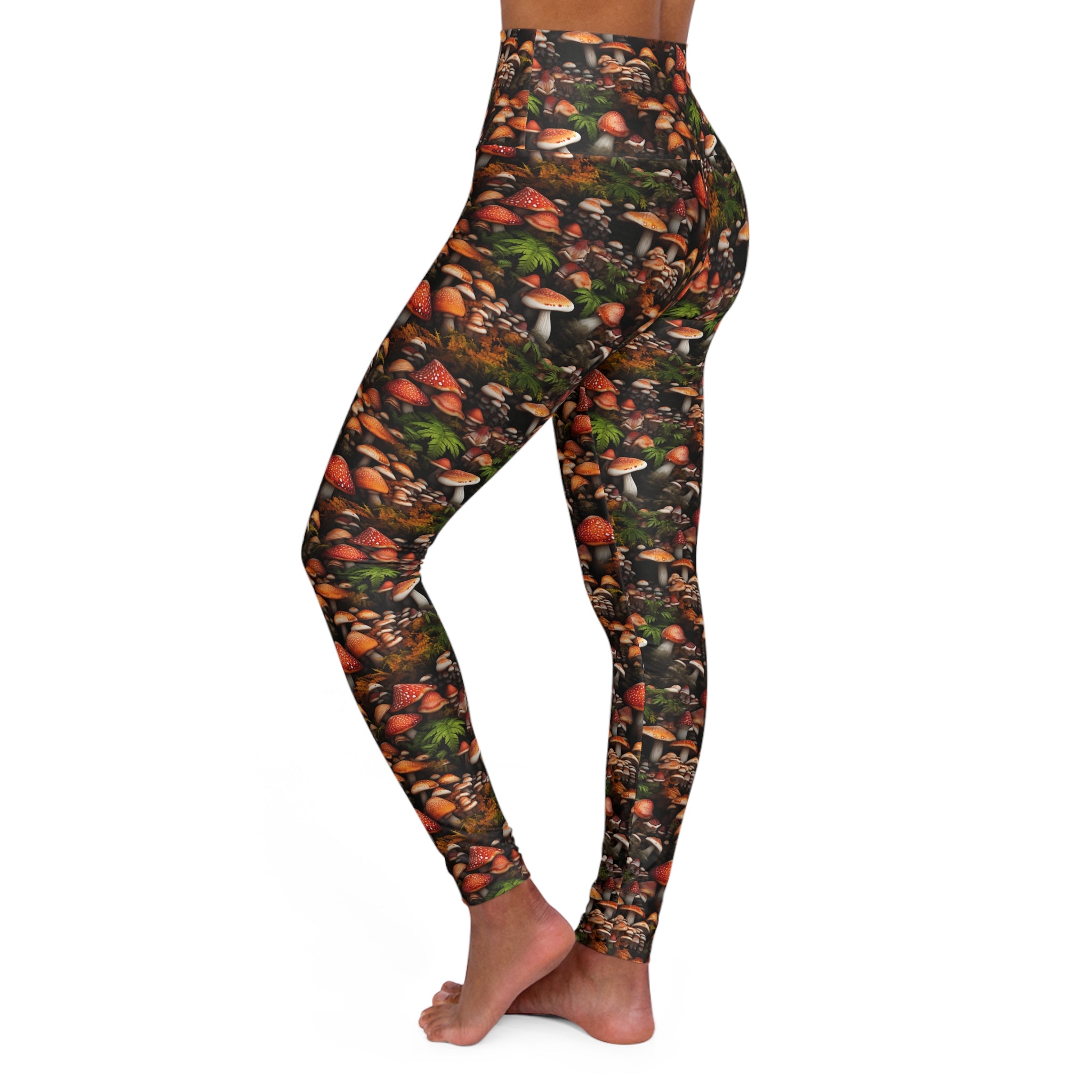 Chic Mushroom Gym Leggings for Women S-2XL - Elevate Your Workout