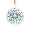 Christmas Snowflake Ceramic Ornament