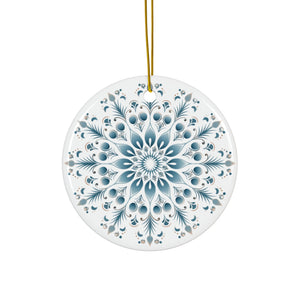 Christmas Snowflake Ceramic Ornament