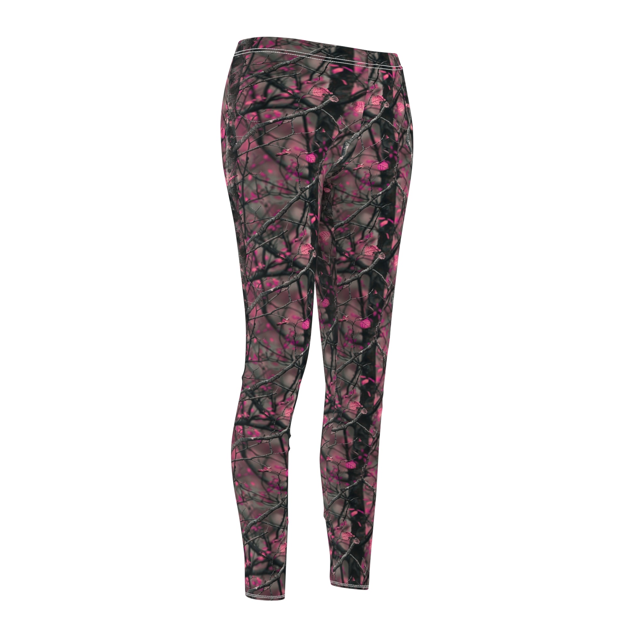 Pink Woodland Camo Gym Leggings for Women XS-2XL - Stylish & Durable