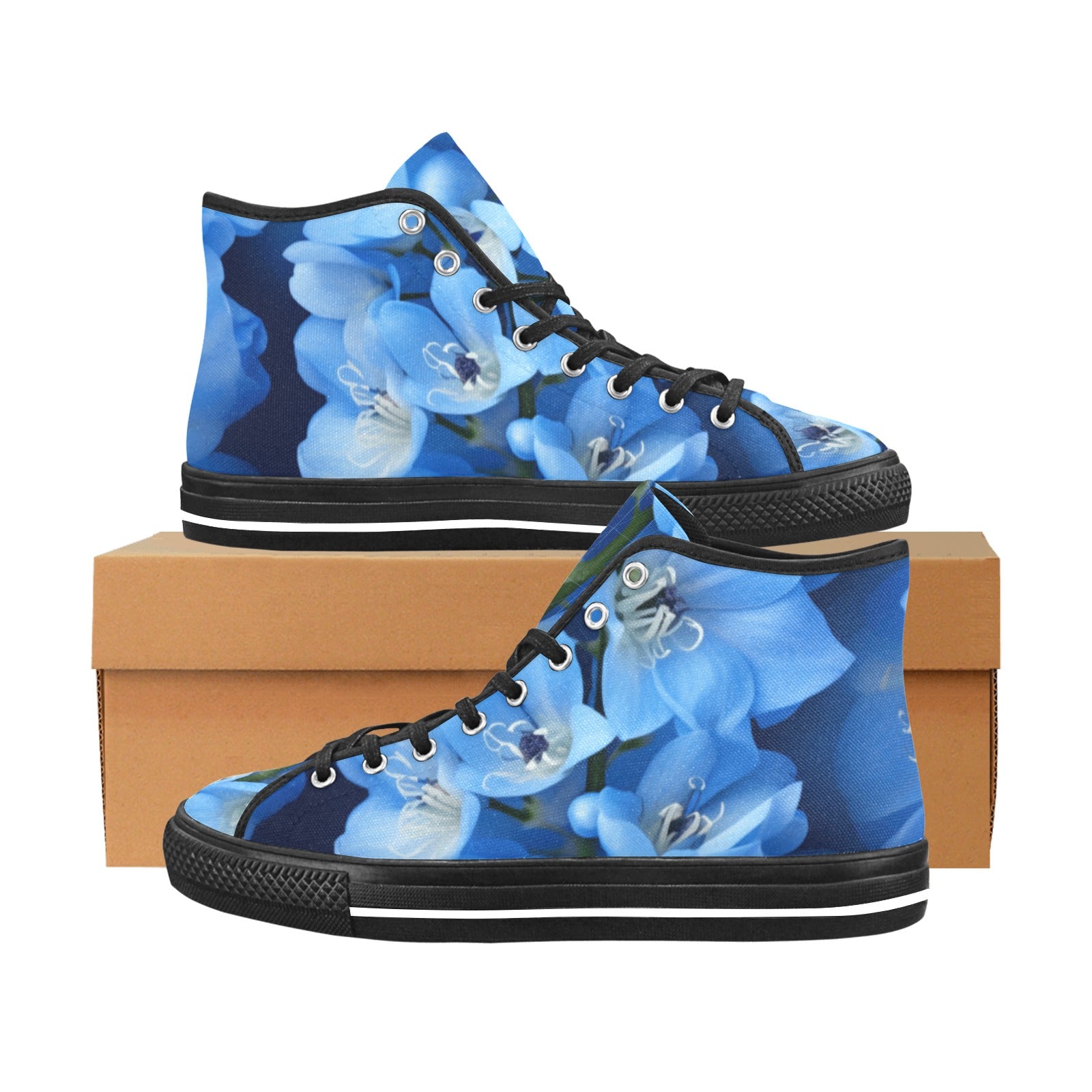 Bluebell Bliss High-Top Sneakers - Cranberry Lake Design Co.  #