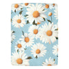 Blue Sky Daisy Blanket - Soft Plush Throw - Floral Bedding - 60x80