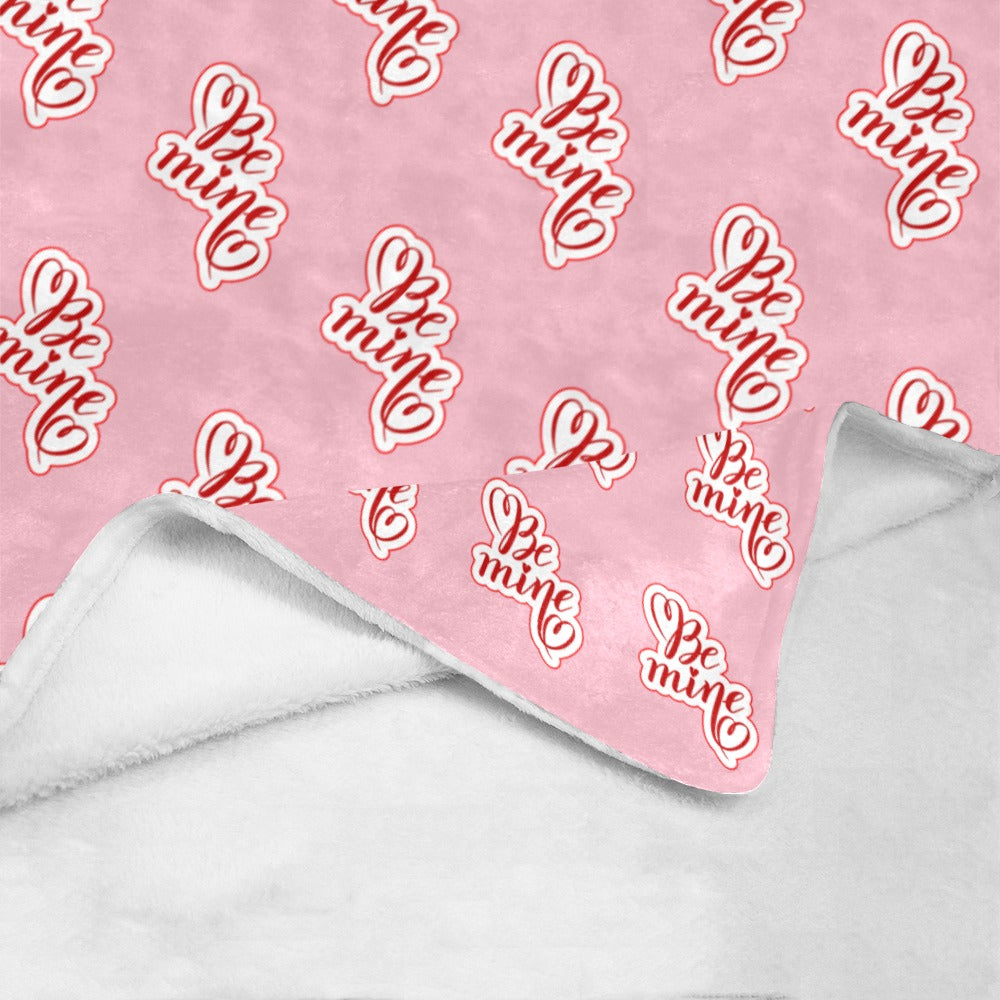 Cranberry Lake Designs Be Mine Pink Ultra-Soft Micro Fleece Blanket