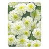 White Candytuft Floral Throw Blanket - Ultra-Soft 60x80 Fleece Blanket with Delicate Candytuft Desig