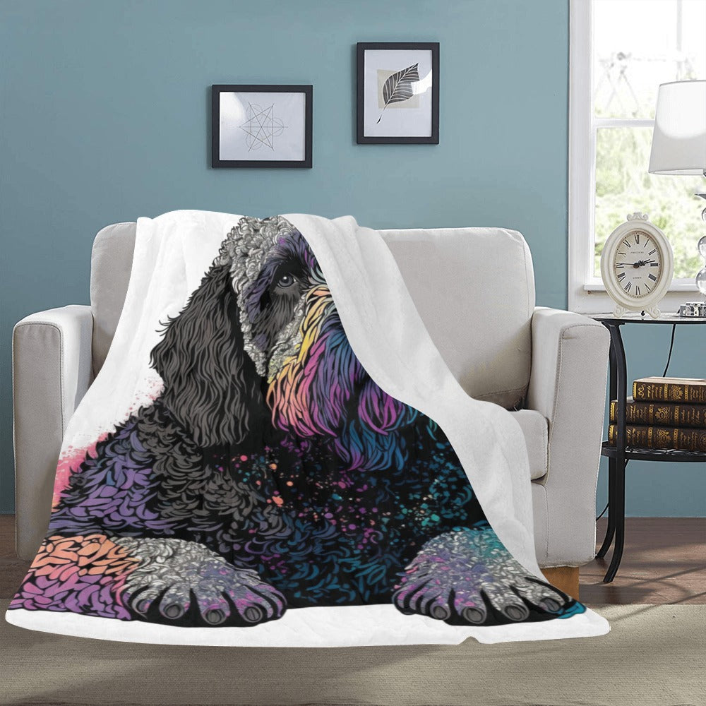 Colorful Doodle Dog Ultra-Soft Micro Fleece Blanket