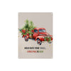 Cranberry Lake Designs "Hold onto Your Tinsel, Christmas is Here!" Red Truck Metal Sign - 12x16" Indoor/Outdoor Holiday Decor