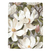 White Magnolia Fleece Blanket | Ultra-Soft Micro Fleece | Floral Throw Blanket | 60x80 | Ships from USA