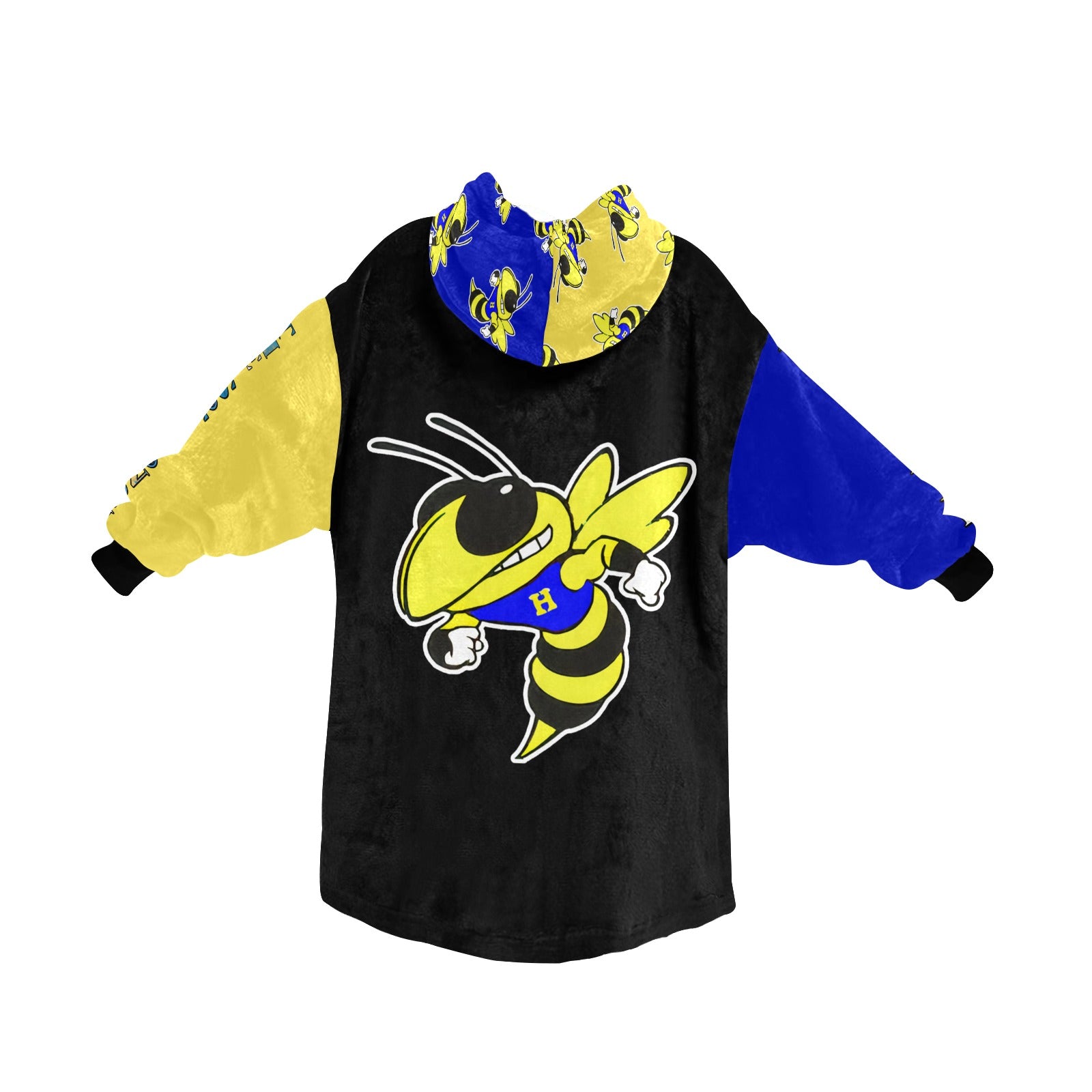 Harrison Hornets Plush Blanket Hoodie - Cranberry Lake Design Co.  #