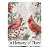 Comforting Cardinal Throw Blanket - A Tribute to Loved Ones twin Size Personalized Name