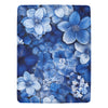 Blue Hydrangea & Floral Throw Blanket - Ultra-Soft 60x80 Cozy Fleece with Elegant Floral Design