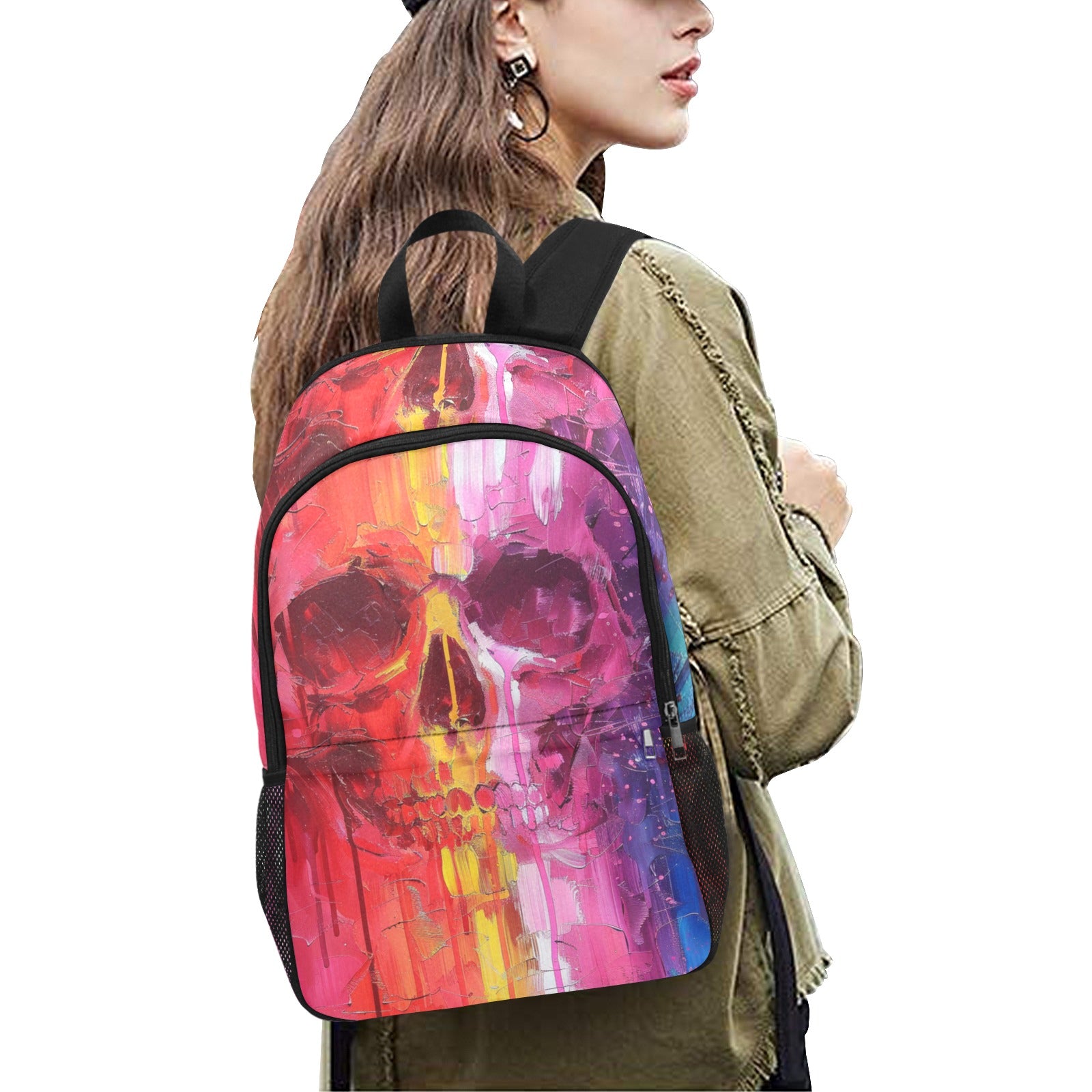 Kids Rainbow Skull Backpack | Colorful and Fun School Bag - Cranberry Lake Design Co.  #