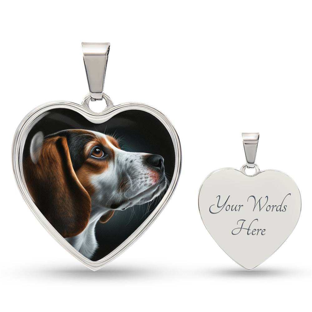 Title: Beagle Necklace, Dog Mom Gift, Personalized Pet Memorial Jewelry, Custom Dog Portrait Necklace, Beagle Lover Gift, Pet Loss Gift