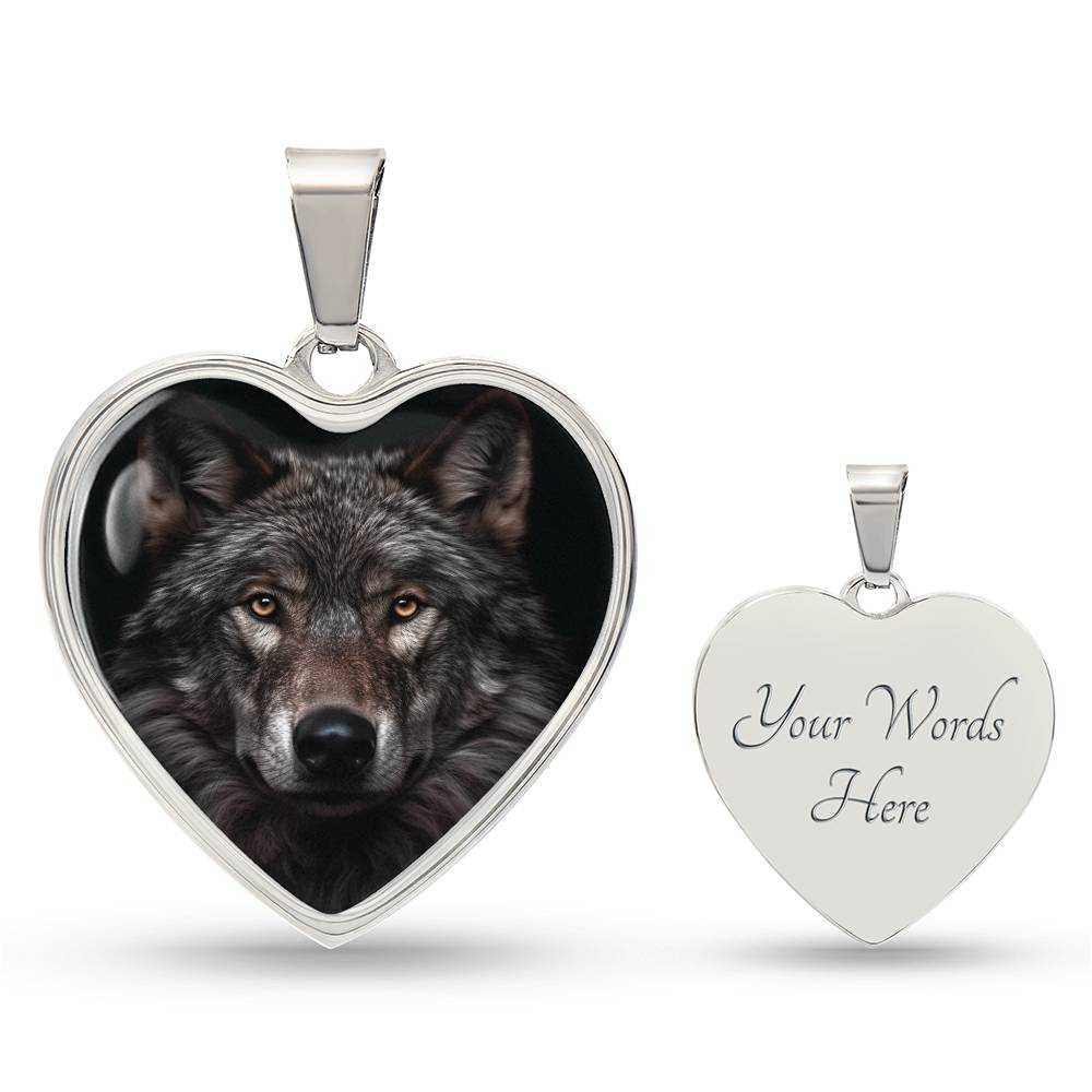 Mystical Wolf Charm Necklace - Gift for the Wild at Heart