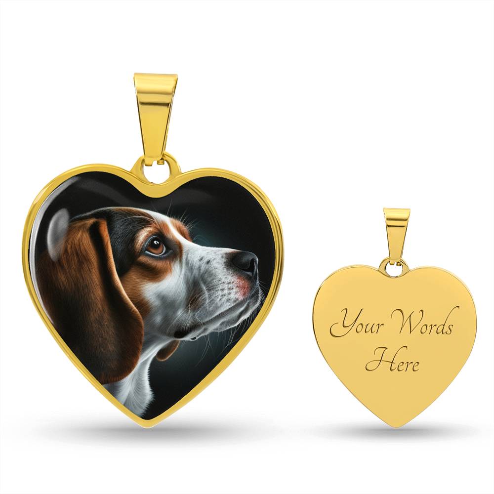 Title: Beagle Necklace, Dog Mom Gift, Personalized Pet Memorial Jewelry, Custom Dog Portrait Necklace, Beagle Lover Gift, Pet Loss Gift