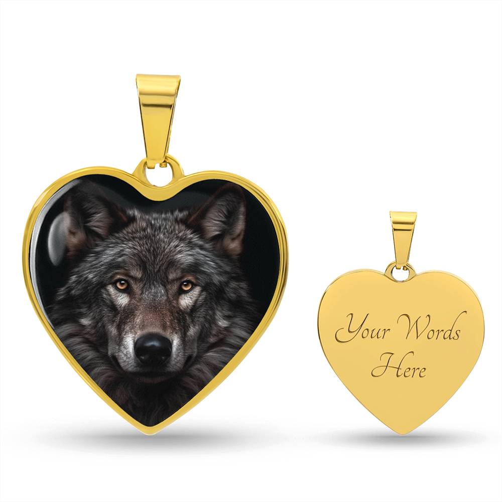 Mystical Wolf Charm Necklace - Gift for the Wild at Heart