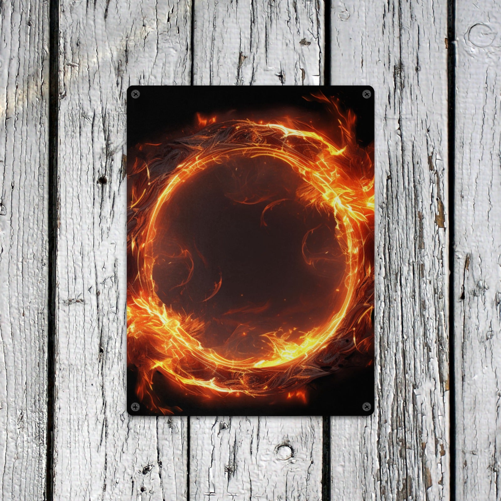 Fire Magic Metal Sign | 12x16" Fantasy Wall Art | Indoor/Outdoor Decor by MIWallArt - Cranberry Lake Design Co.  #