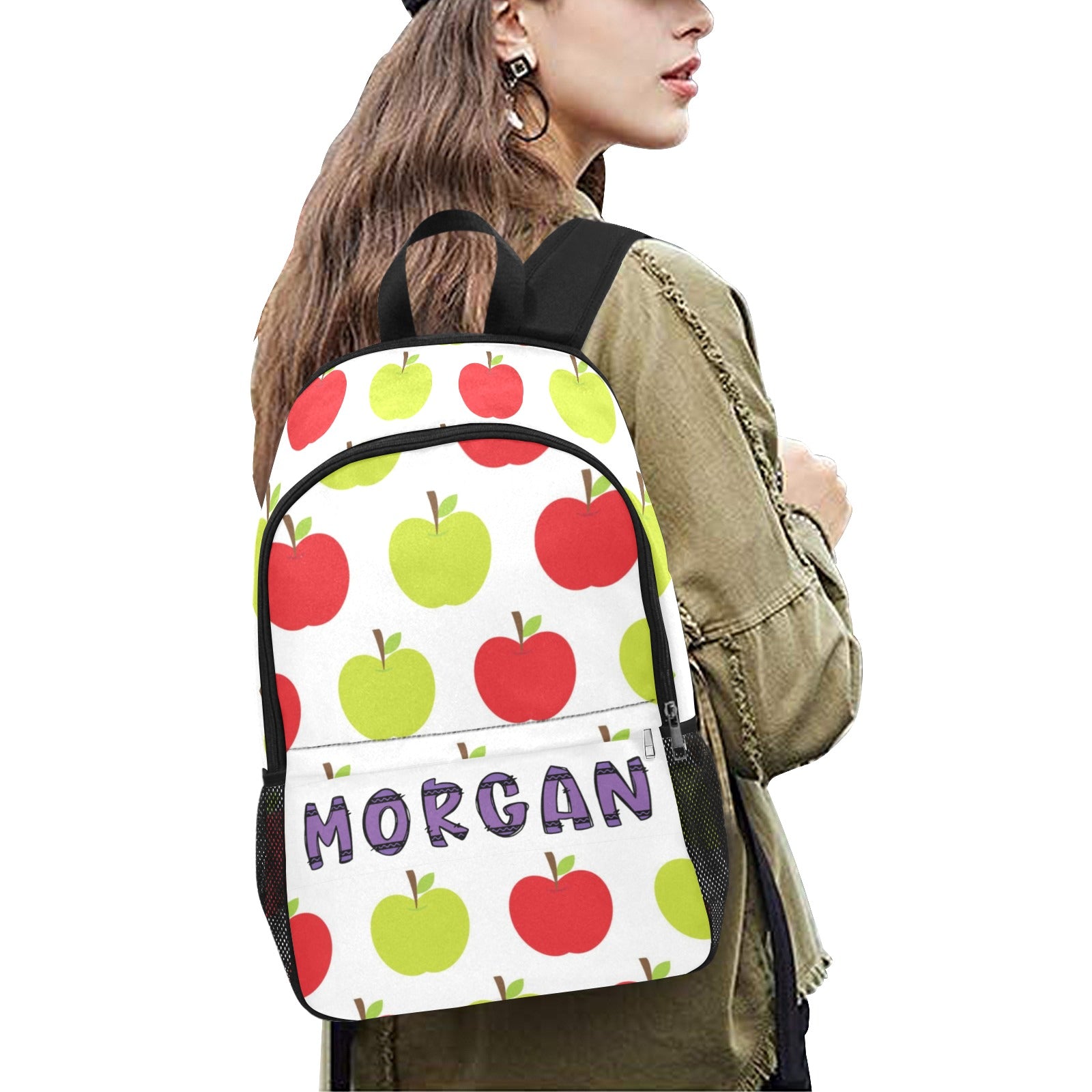 Crunchy Apple All-Over Print Backpack - Cranberry Lake Design Co.  #