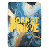 Blue Gold Marble Hornet Pride Band Ultra-Soft Micro Fleece Blanket