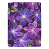 Soft & Luxurious Purple Flower Blanket - Twin Size, Brings Elegance to Your Bedroom