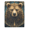 Majestic Bear Fleece Blanket - 60x80, Cozy Wilderness Animal Design