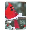 Cranberry Lake Designs Cozy Cardinal Fleece Blanket