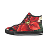 Cranberry Lake Designs Poinsettia Vancouver High Top Canvas Women's Shoes - Cranberry Lake Design Co.  #