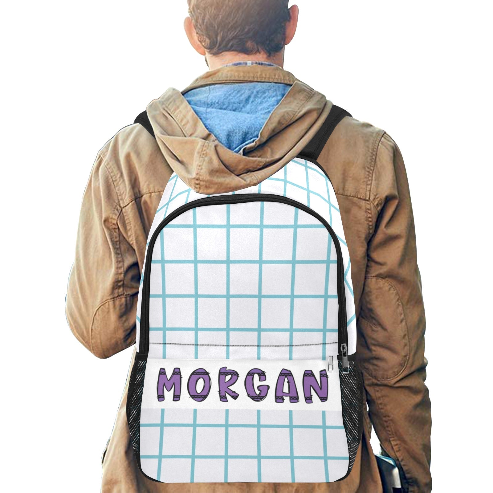 Grid It Out: Personalized Crayon Grid Backpack - Cranberry Lake Design Co.  #