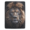 Majestic Lion Fleece Blanket | Ultra-Soft Micro Fleece Blanket | Wildlife Throw | 60x80