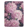 Elegant Chrysanthemum Fleece Blanket - Perfect for Shabby Chic or Vintage Decor