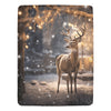 Cranberry Lake Designs Christmas Deer Ultra-Soft Micro Fleece Blanket