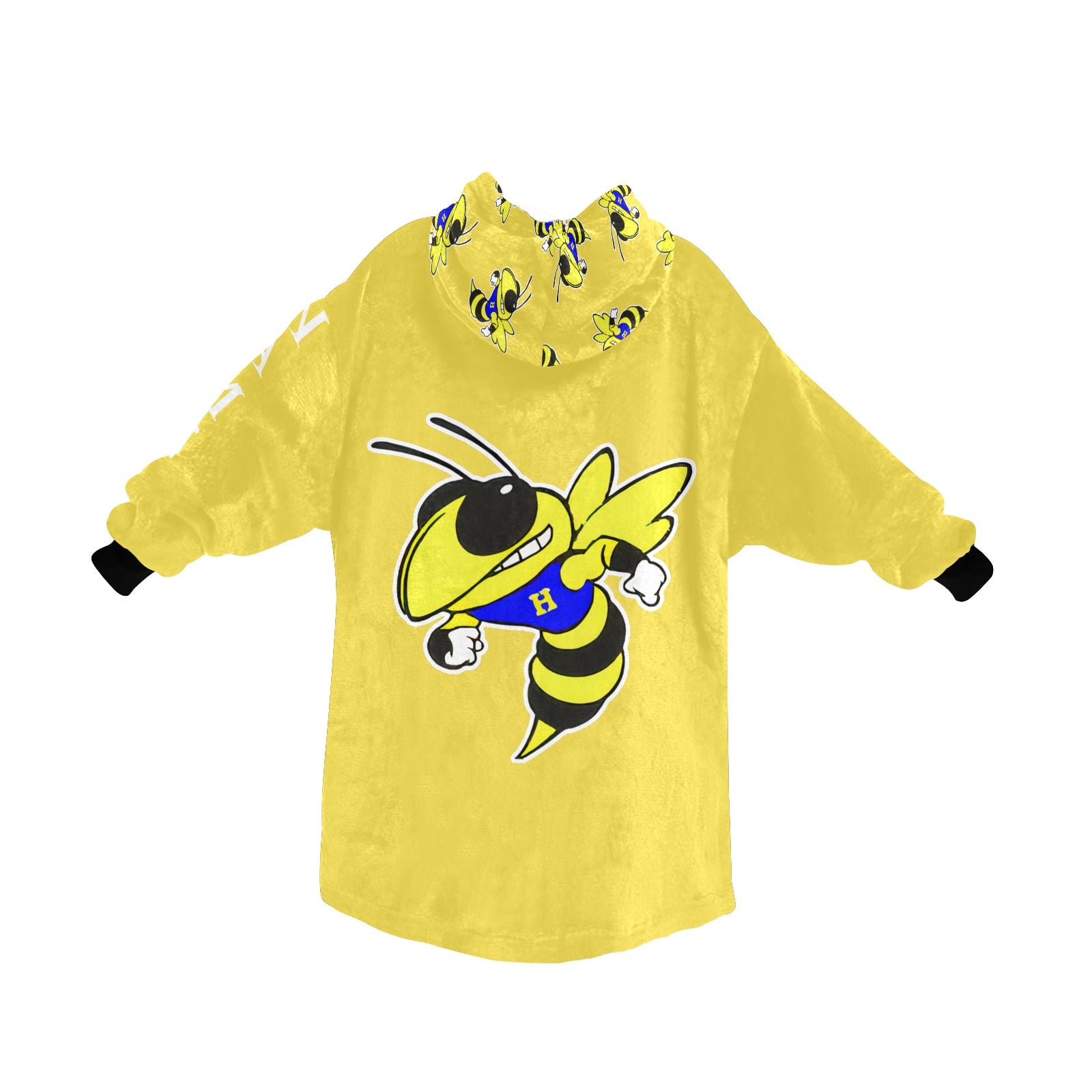 Harrison Hornets Plush Blanket Hoodie - Cranberry Lake Design Co.  #