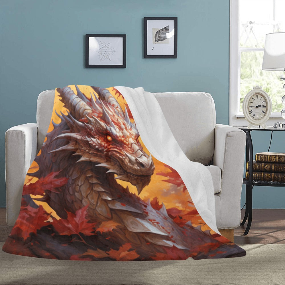 Autumn Dragon Luxurious Ultra-Soft Micro Fleece Blanket