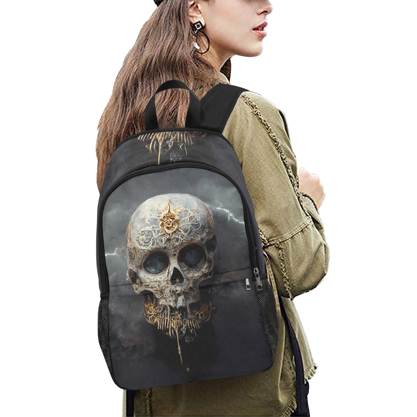 Electric Lightning Skull Backpack | Edgy Kids Bag - Cranberry Lake Design Co.  #