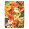 Cheerful Pansy Throw Blanket - Perfect for Spring Decor