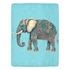 Cranberry Lake Designs Boho Elephant Ultra-Soft Micro Fleece Blanket