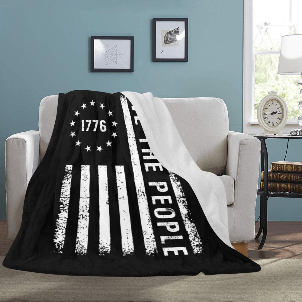 Cranberry Lake Designs Political Socialism Distancing Ultra-Soft Micro Fleece Blanket