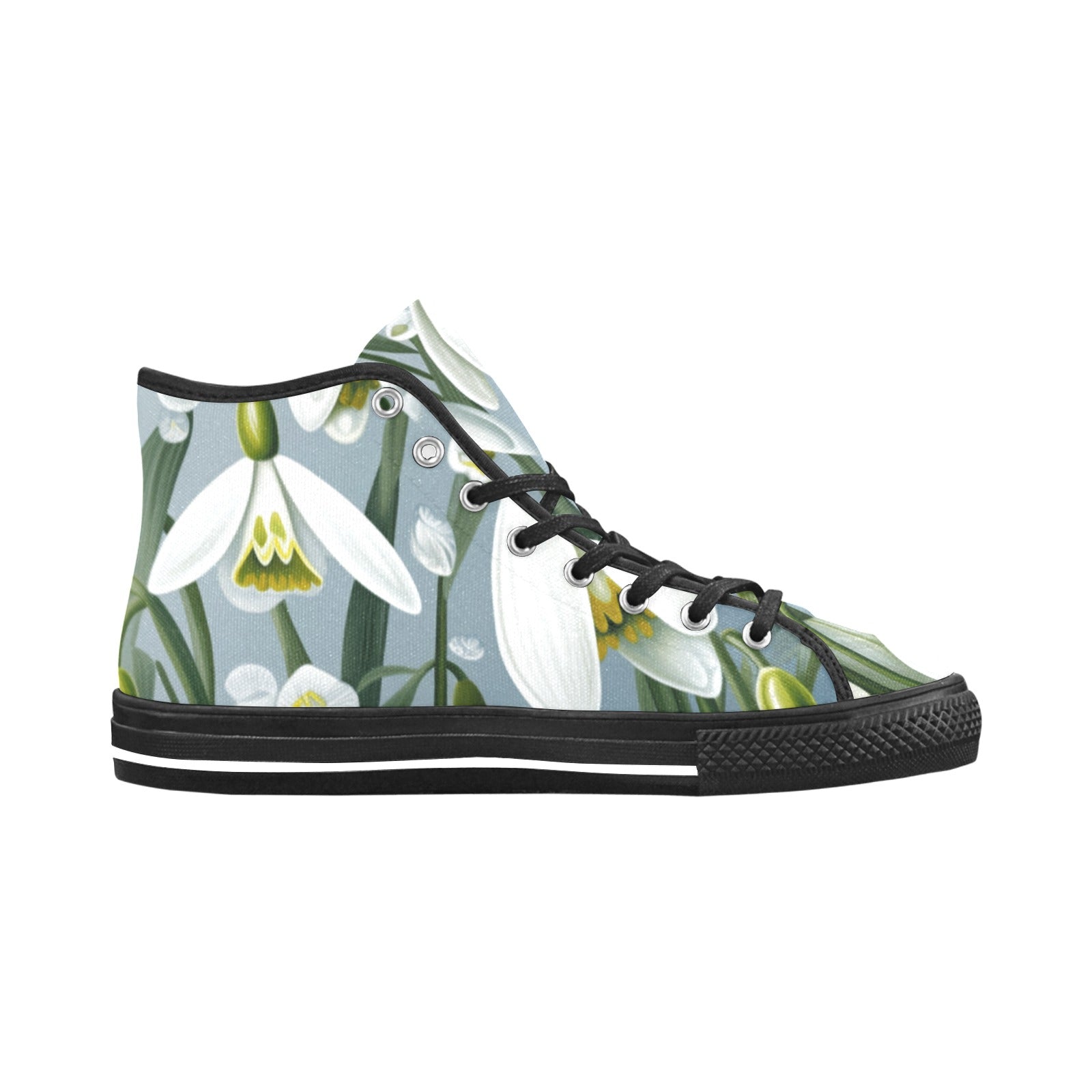 Cranberry Lake Designs Vancouver High Top Canvas Women's Shoes - Snowdrop Edition - Cranberry Lake Design Co.  #