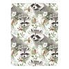 Wildlife Raccoons Ultra-Soft Micro Fleece Blanket by Cranberry Lake Designs