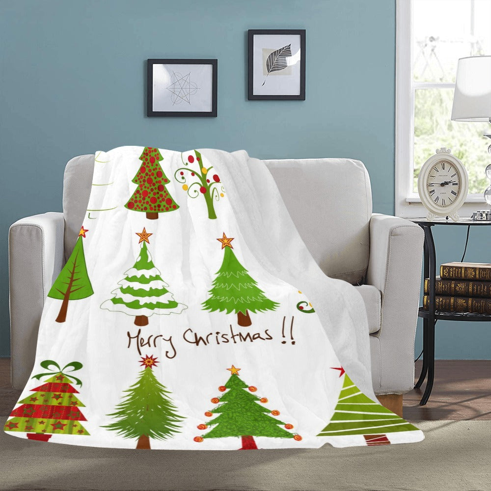 Merry Christmas Holiday Throw Blanket - Festive Comfort for Every Home