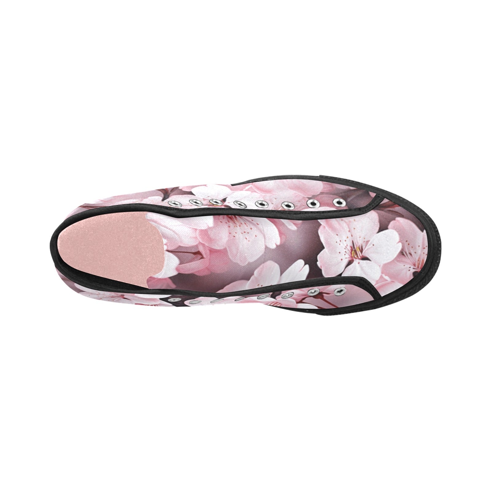 Japanese Cherry Blossom Vancouver High Top Canvas Women's Shoes - Explore Elegance - Cranberry Lake Design Co.  #