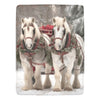 Christmas Horses Ultra-Soft Micro Fleece Blanket