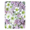 Twin Size Fleece Blanket with Delicate Alyssum Print - Cozy & Soft