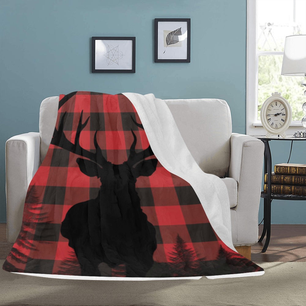 Cranberry Lake Designs Luxurious Ultra-Soft Micro Fleece Blanket 60" x 80"