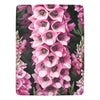 Pink Foxglove Flower Throw Blanket - Ultra-Soft 60x80 Cozy Fleece with Vibrant Floral Design